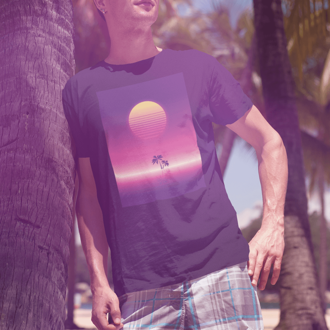 Lone Palm tree tee