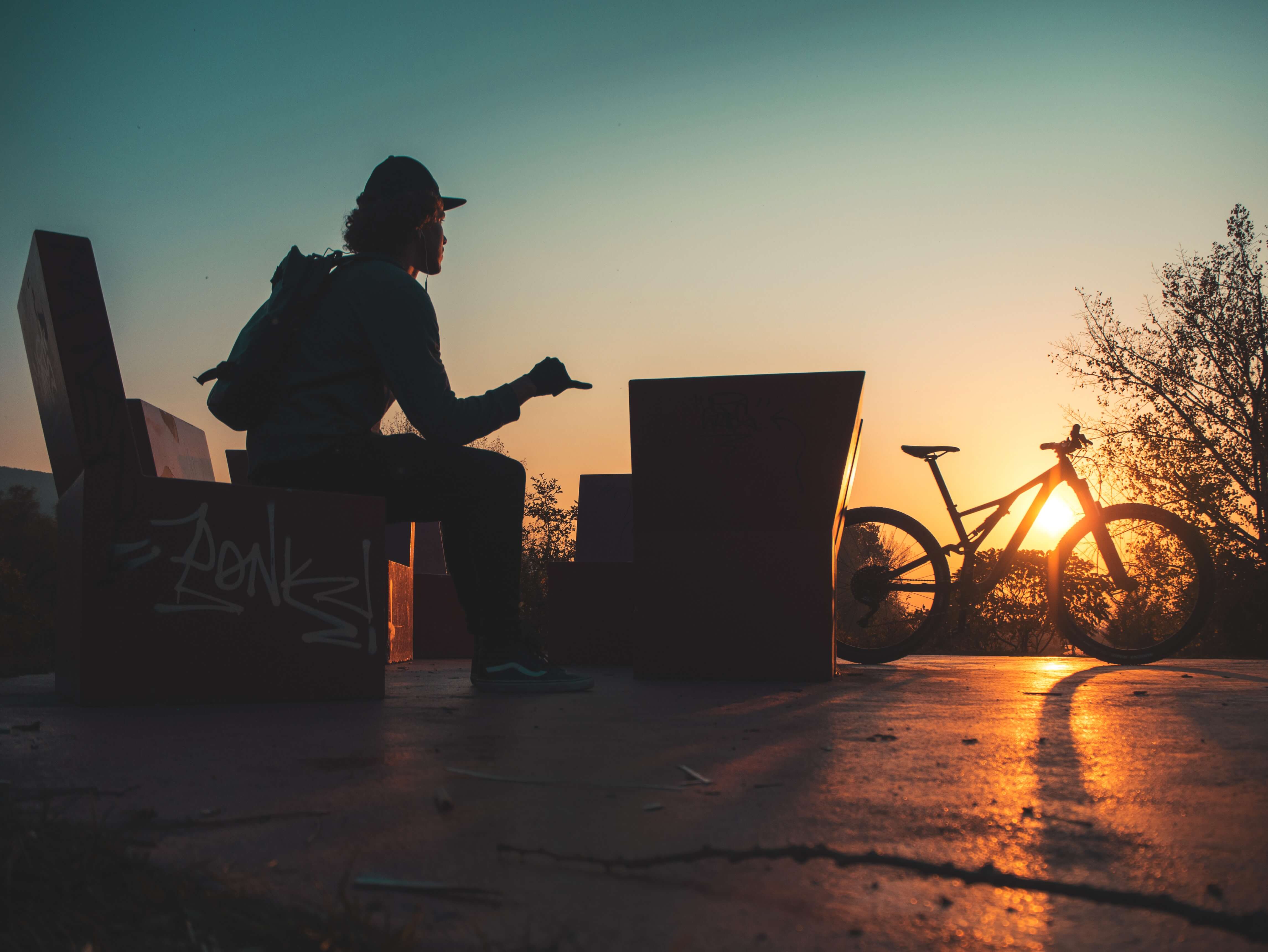 adult-backlit-bicycle