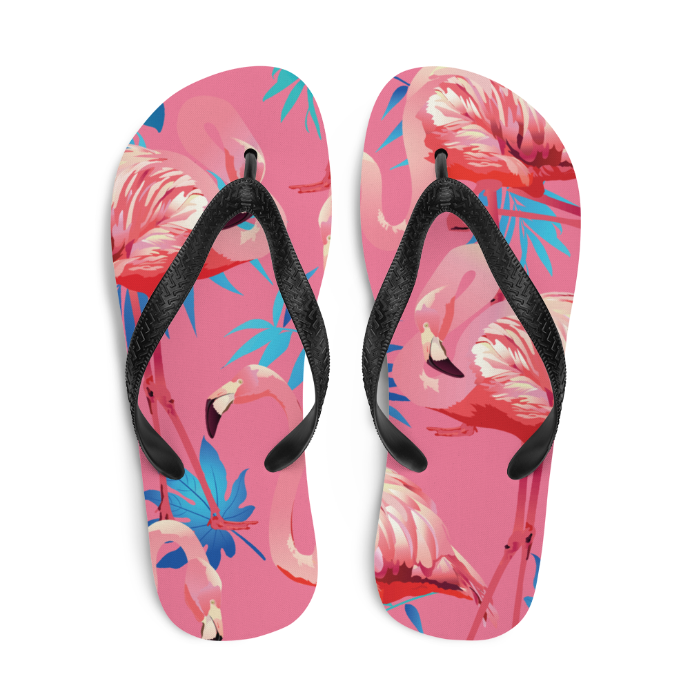 Flamingo Hot Pink Flip-Flops - Greatness Reinvented