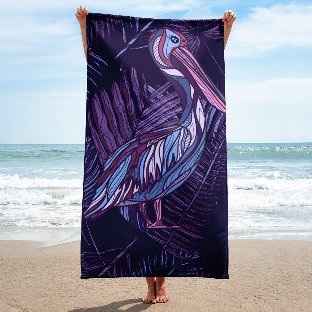 Purple beach 2025 towel
