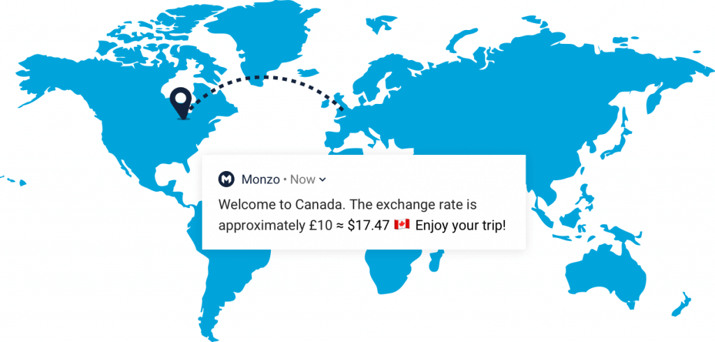 Monzo travel